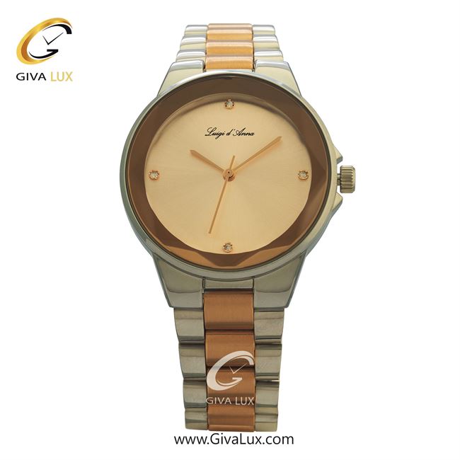 ساعت مچی اورجینال زنانه LdA نقره ای-رزگلد | رزگلد-نقره ای| شامپاینی| کد رفرنس 2392